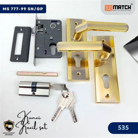 Jual MATCH Handle Kunci Kecil 15cm KOMPLIT Kunci Pintu Ukuran Kecil