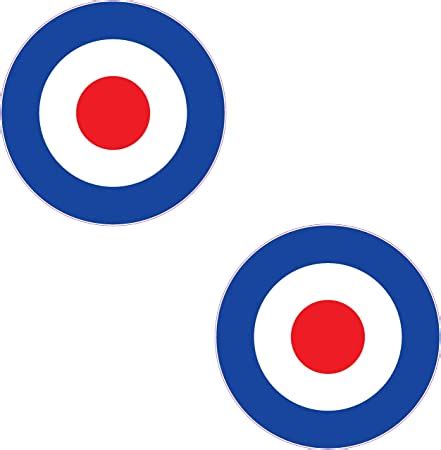 2X 4 RAF Mod The Who Lambretta Vespa Scooter Bike Roundel Vinyl