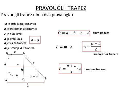 Pitagorina Teorema Primjena Na Trapez Ppt