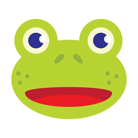 Funny Frog Head Cartoon Head 1339338 Vector Art at Vecteezy