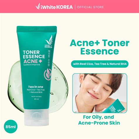 Iwhite Korea Acne Toner Essence 85ml Real Cica Tea Tree Natural