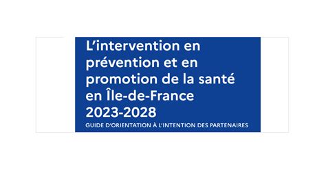 Guide D Intervention En Pr Vention Et Promotion De La Sant L