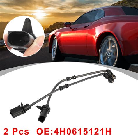 2pcs 4H0615121H Car Rear Brake Pad Wear Sensor For Audi A6 Quattro A7