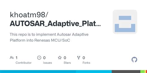 GitHub - khoatm98/AUTOSAR_Adaptive_Platform: This repo is to implement Autosar Adaptive Platform ...