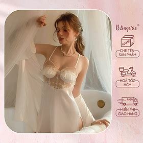 Mua Váy Ngủ Trơn Hoa Nhí B Lingerie