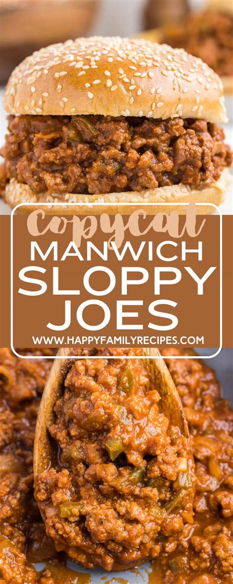 Homemade Manwich Sloppy Joes Recipe