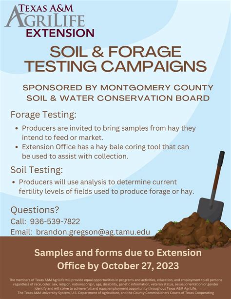 Forage And Soil Testing Campaigns Montgomery