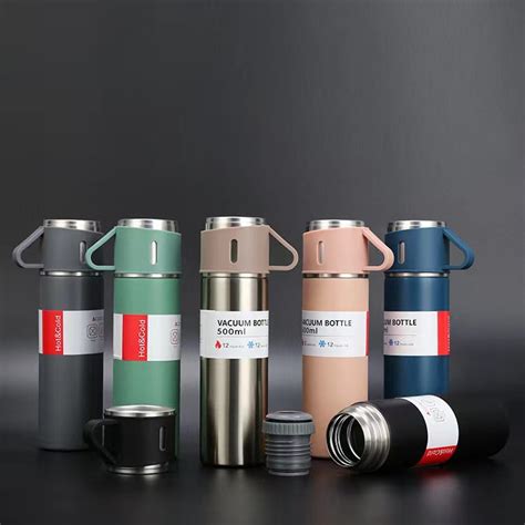 Jual TERMOS VACUUM FLASK SET TUMBLER BOTOL BOTOL MINUM CANGKIR 500