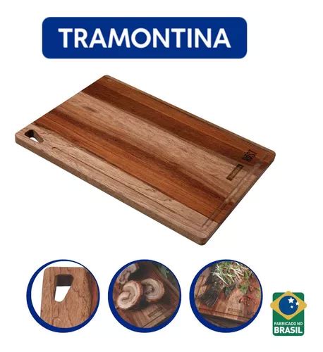 Tabla Rectangular De Madera Para Barbacoa Tramontina Rost MercadoLibre