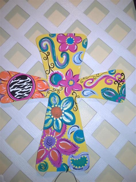 Painted Cross Crosses Pinterest