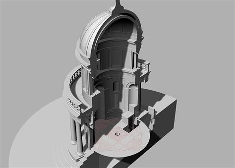 Tempietto Di San Pietro In Montorio By Bramante 3D Model CGTrader