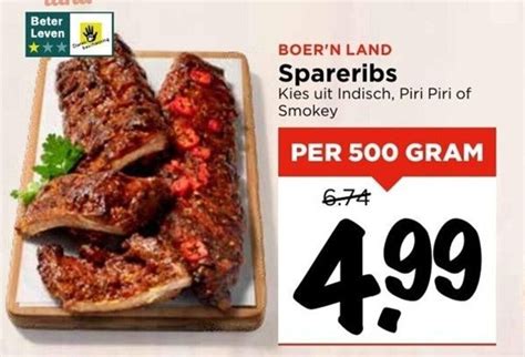 Spareribs Gram Aanbieding Bij Vomar