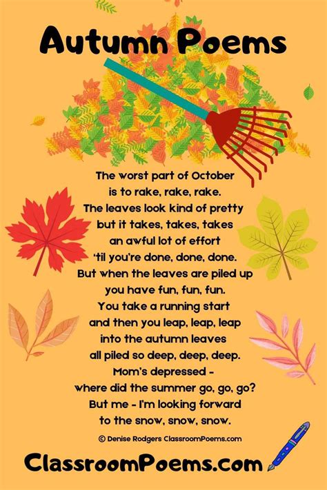 Autumn Poems For Kids