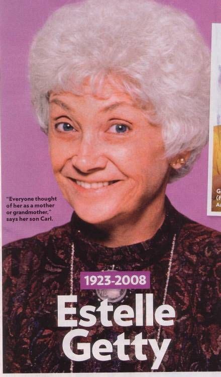 Estelle Getty Estelle Estelle Getty Golden Girls