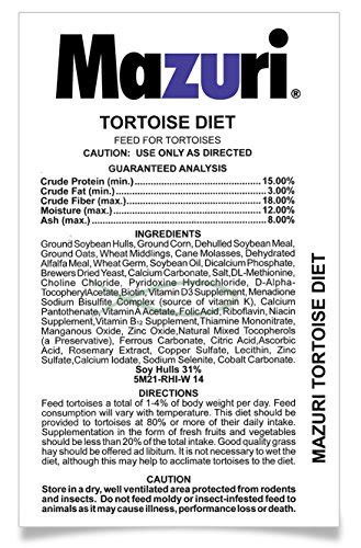 Mazuri Tortoise Dietfeedfoodpellet 12 X 34 Length 6 Pounds Buy