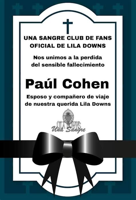 Fallece El Músico Paul Cohen Esposo De La Cantante Oaxaqueña Lila