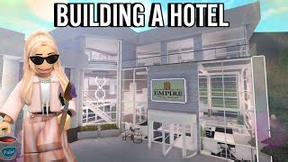 BUILDING A BLOXBURG HOTEL FOR MY TOWN Roblox Doovi