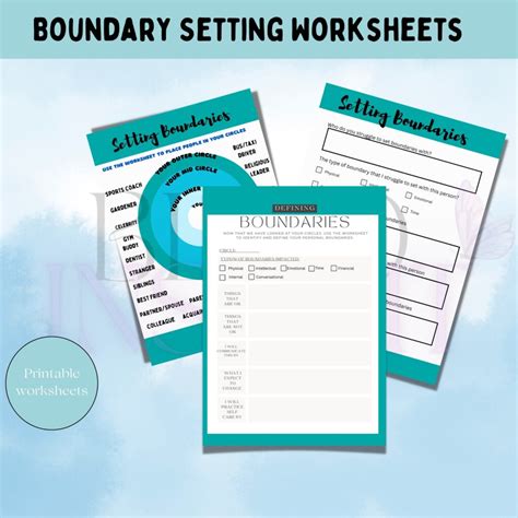 Boundaries Worksheets For Therapy Setting Boundaries Therapy Journal Pdf Inner Circle Dbt Skills