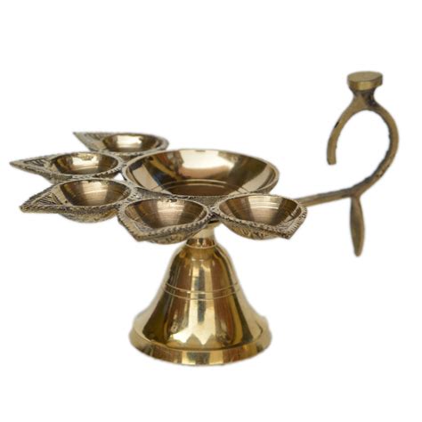 Brass Made Pooja Ghar Temple Diya Oil Lamp Buy Table Diya Online