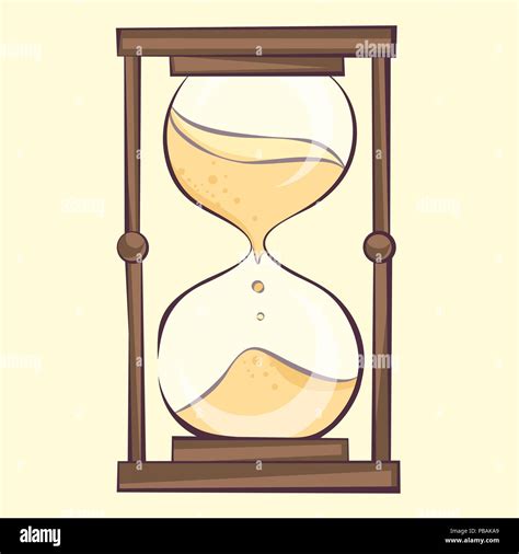 Transparent Hourglass Illustration Sandglass Sandclock Vector Eps10