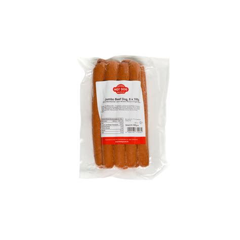 Pack De Saucisses Hot Dog Jumbo Grand Format De 100 Grammes