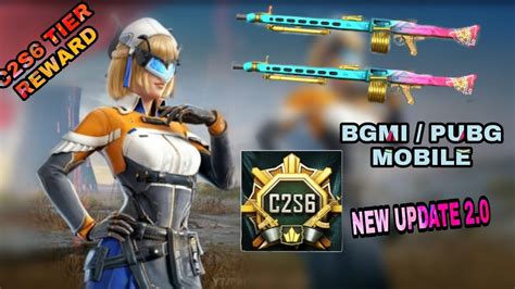 C S Tier Reward Bgmi Pubg Free Mg Lmg Gun Skin In Tier Reward Pubg