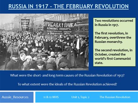 Modern History – Russia 1905-1920: The February Revolution (1917) | Teaching Resources