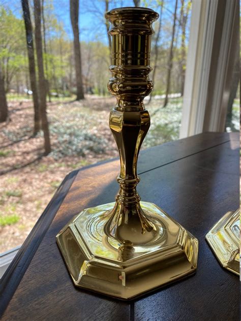 Baldwin Brass Candle Holders Etsy