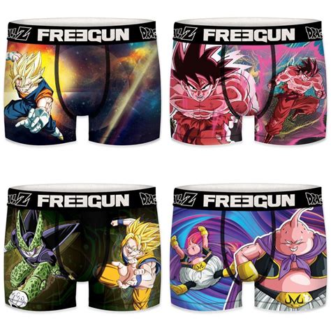 Freegun Bóxer Dragon Ball Z Duel 4 Unidades Negro Dressinn