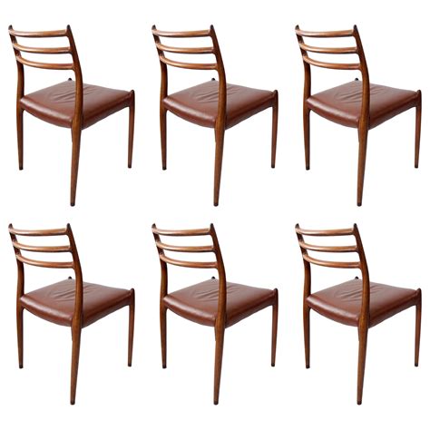 Rosewood Dining Chairs By N Moller Model 82 Set Of Eight At 1stDibs