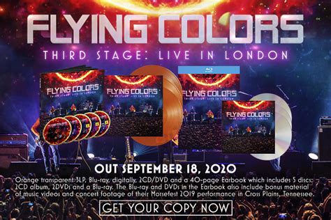 Flying Colors Anuncia Dvd Blu Ray En Vivo Third Stage Live In London