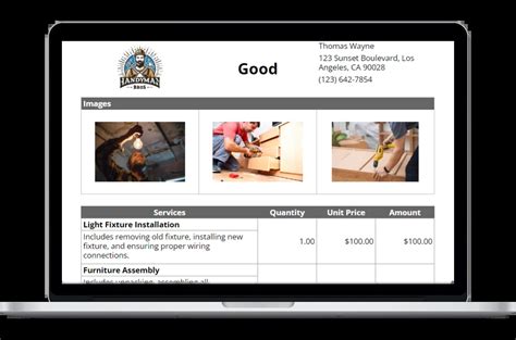 Handyman Bid Template Housecall Pro