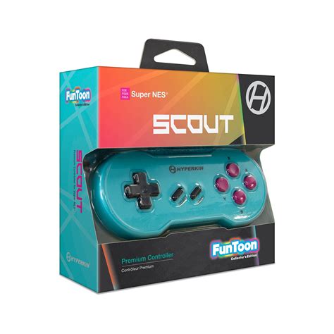 Hyperkin Scout Premium Controller For Super Nes Hyper Beach Funtoon