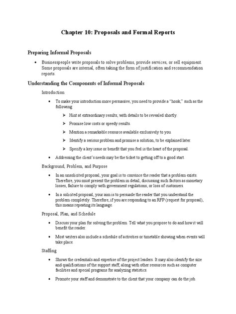 Chapter 10 Proposals And Formal Reports Pdf Web Search Engine