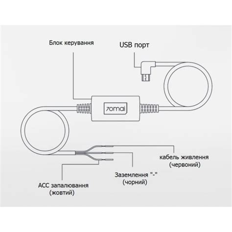 Купити кабель режиму паркування Xiaomi 70mai Hardware Kit Midrive UP02