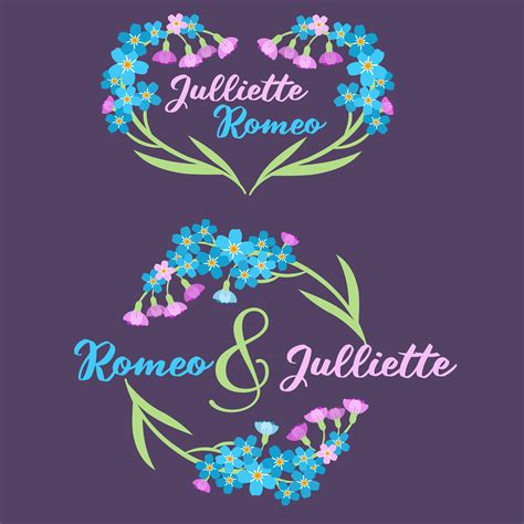 Forget Me Not bouquet 578974 Vector Art at Vecteezy