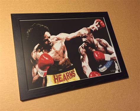 Ross Baines Art — HAGLER vs HEARNS - A3 POSTER PRINT