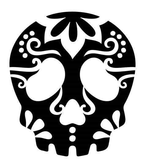 Printable Skull Stencil