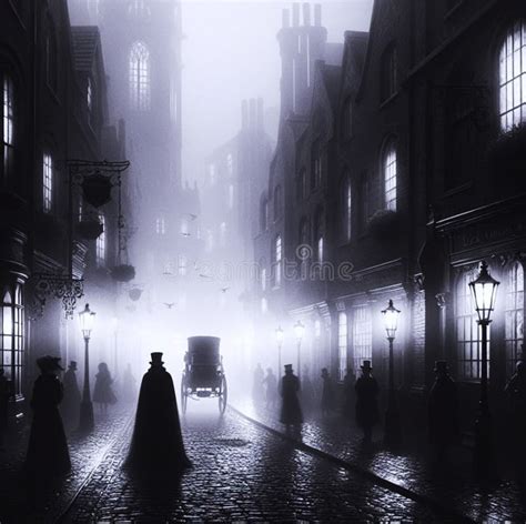 Night Streets of Victorian London. Poster, Postcard, Greeting Card ...