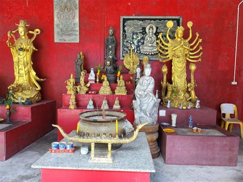 Statues Of Gods And Goddesses In Big Buddha Stock Image Image Of