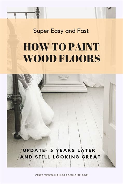 How I Chalk Painted Wood Floors Painted Wood Floors White Painted Floors Painted Wooden Floors