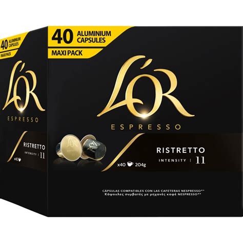 Comprar Café Ristretto intensidad 11 estuche 40 cápsulas compatibles