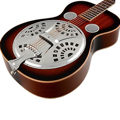 Ibanez Ra Bs Brown Sunburst High Gloss Resonator Guitar Son Sound