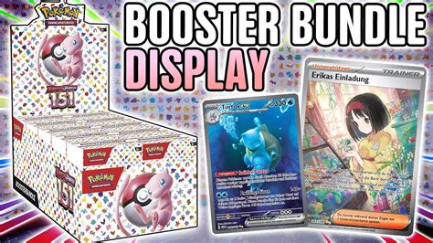 151 Booster Bundle Display Deutsch Pokemon 151 Booster Opening YouTube