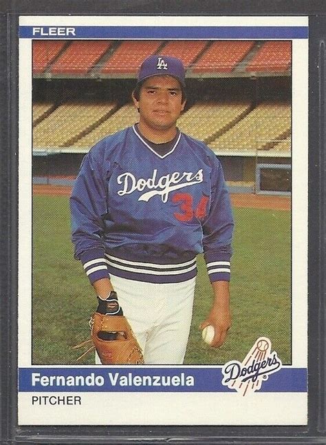 Fleer Valenzuela Psa Cardfacts Off