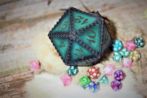 Leather D20 Dice Bag SVG Pattern Laser Ready - Etsy