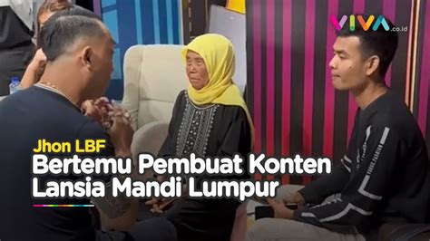 Jhon Lbf Ancam Polisikan Pemilik Akun Lansia Mandi Lumpur Youtube