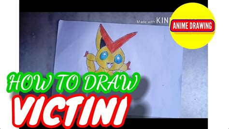 How To Draw Victini From Pokemon Anime Drawing Youtube