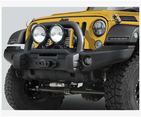 Download Aev Premium Front Bumper With Center Hoop In Textured Jeep