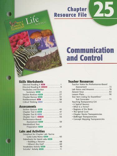 Holt Science Technology Life Science Chapter Resource File